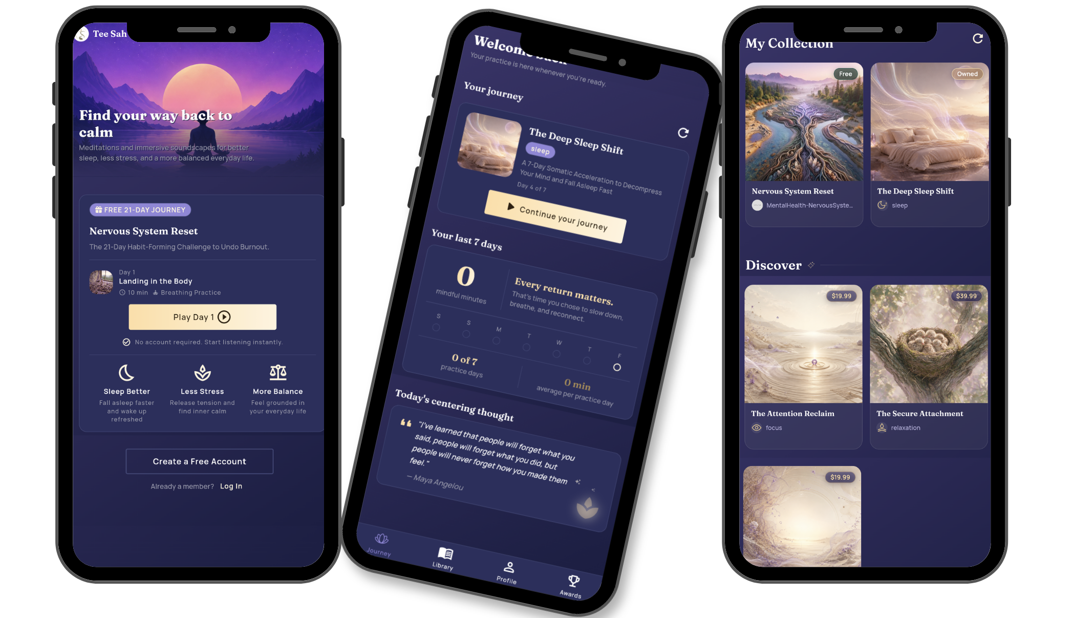 Tee Sah Meditation app