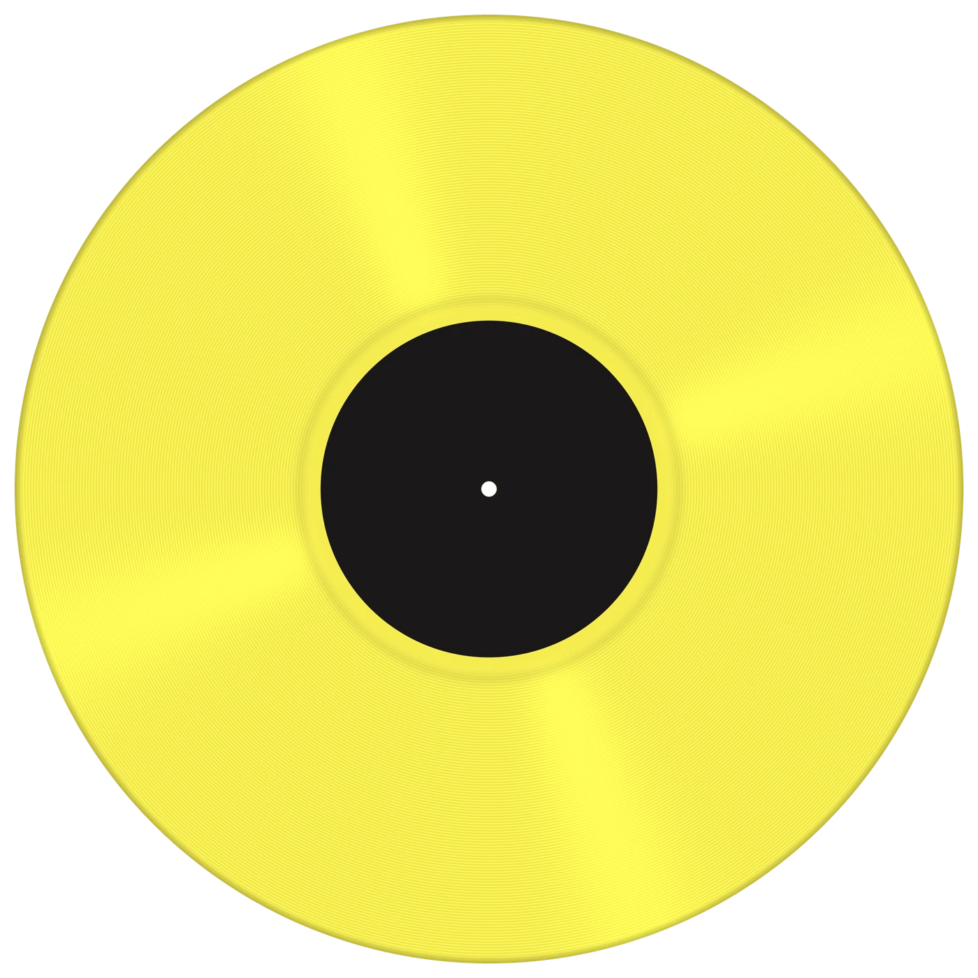 Sunshine yellow vinyl record