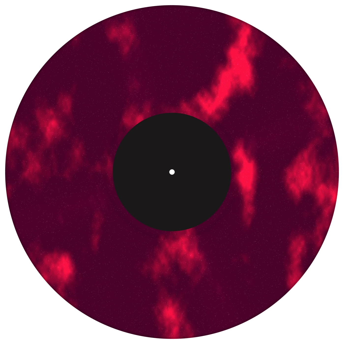 Purple and pink galaxy effect vinyl record