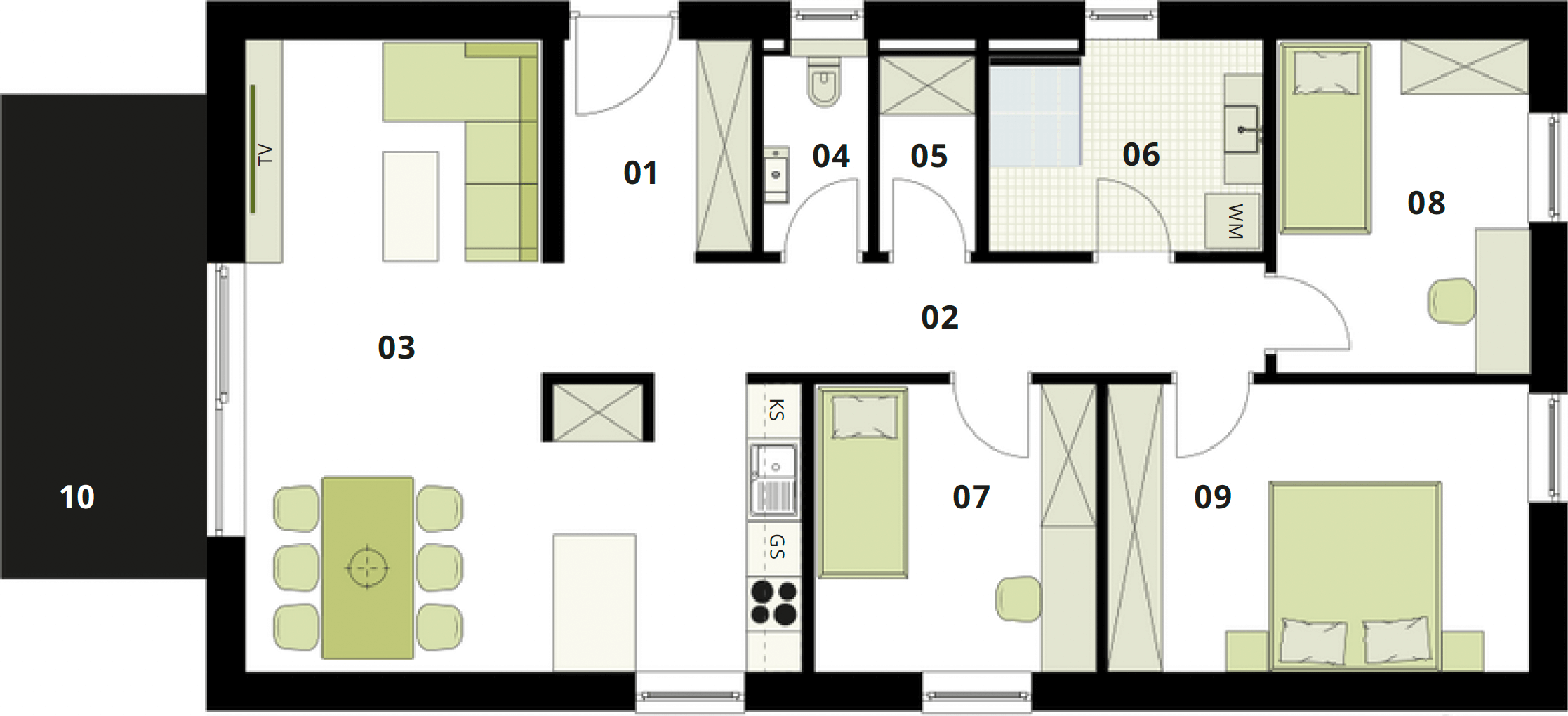 Grundriss Haus 286/07