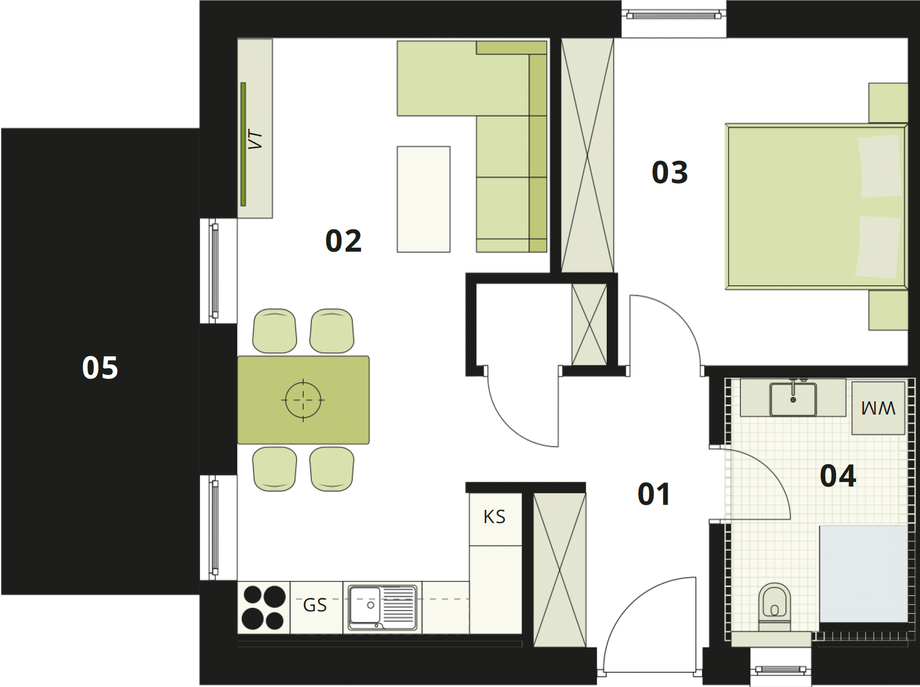 Grundriss Haus 286/05
