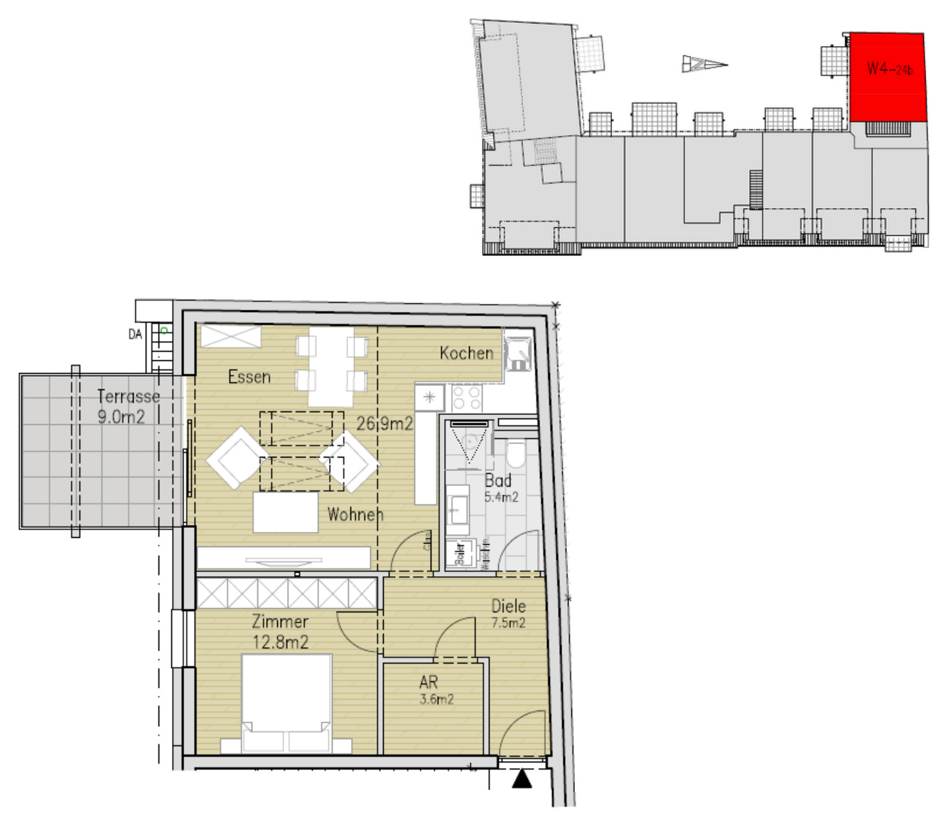 Grundriss W4-24b – DG