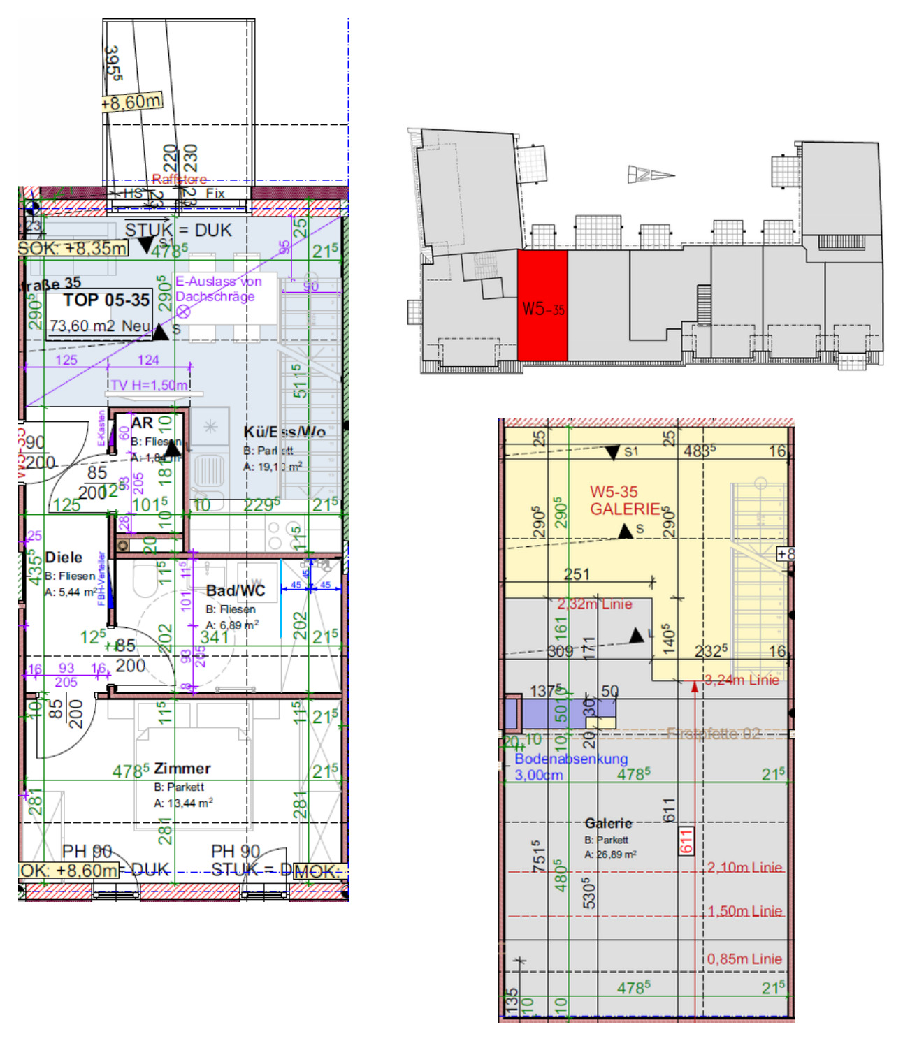 Grundriss W5-35 – DG mit Galerie