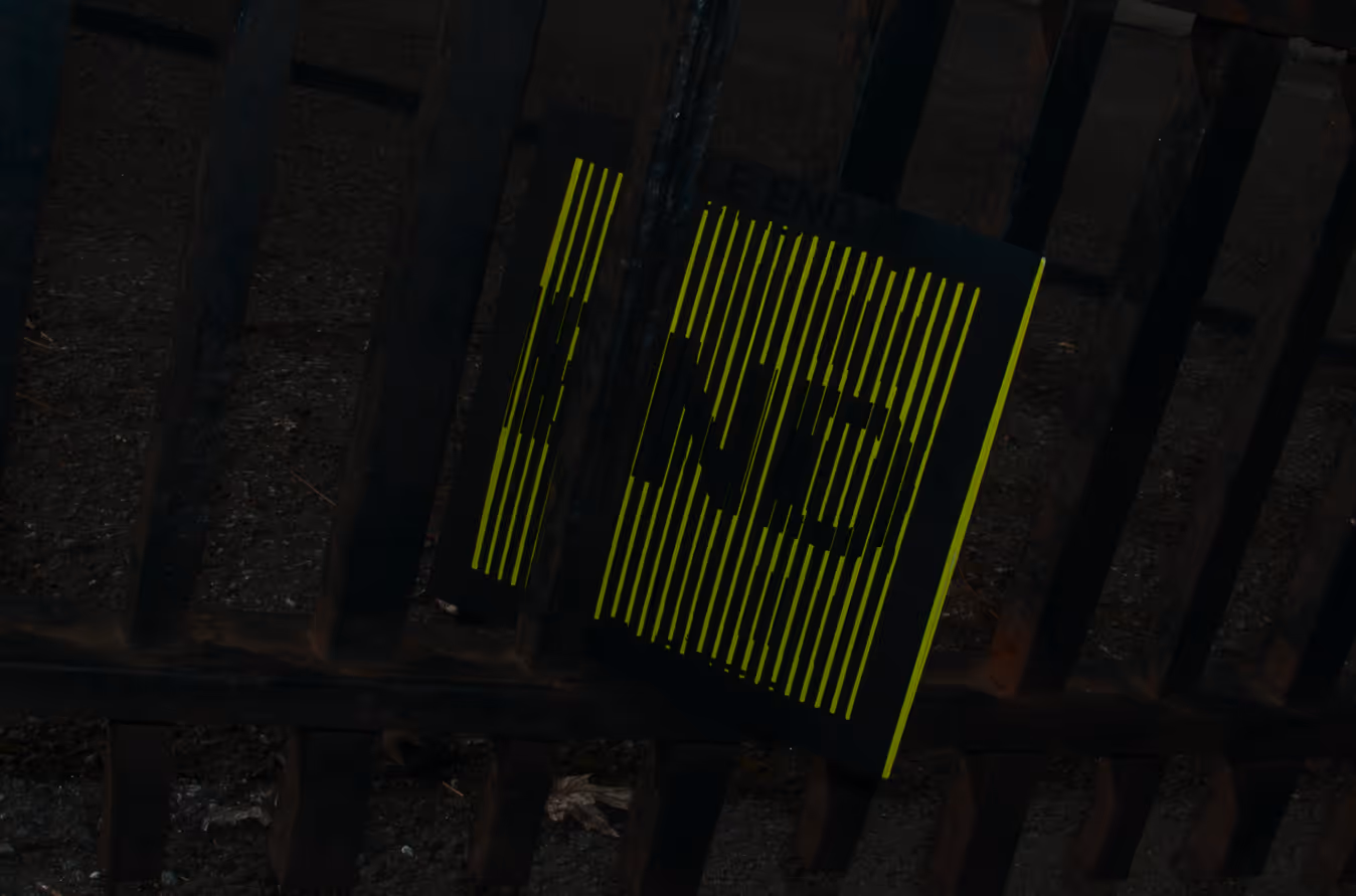 Vinyl in between black bars