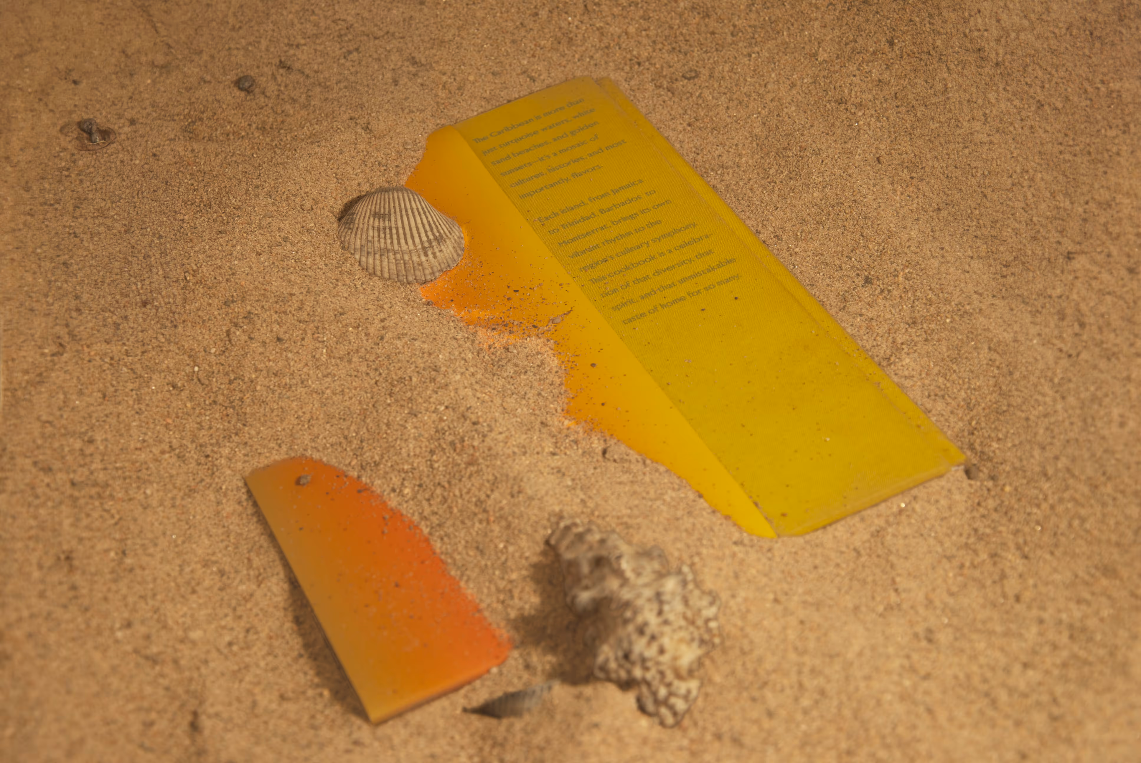Cookbook buried in the sand