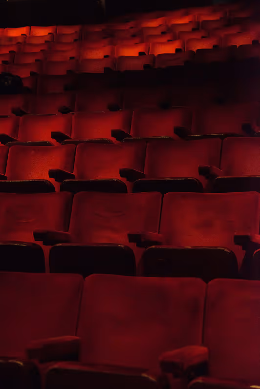 Red theater seats