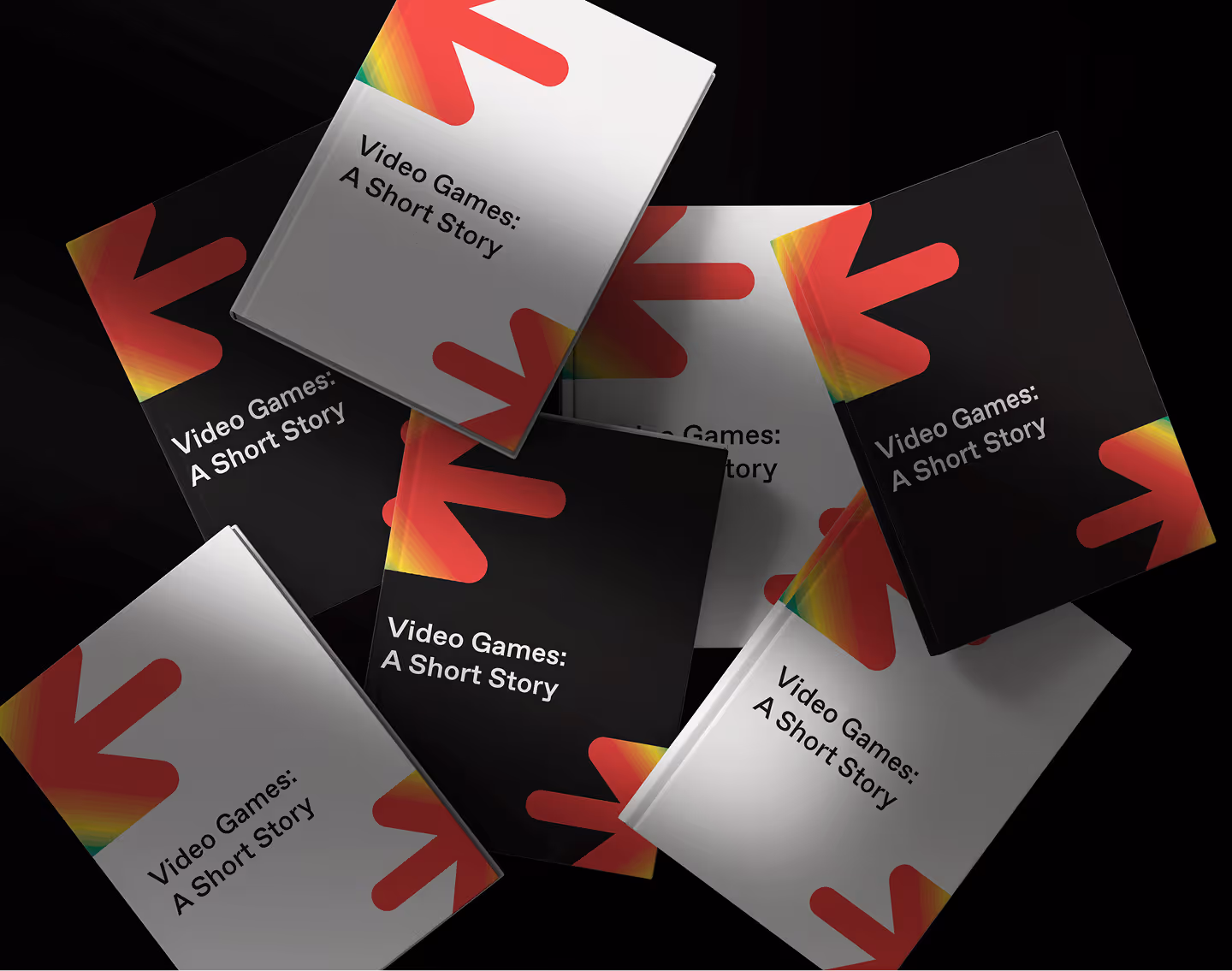 Cover of book in black color scheme and white one