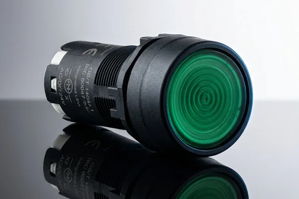 Botão de comando Iluminado Verde Monobloco Lovato Electric — código LMPBL103S10B