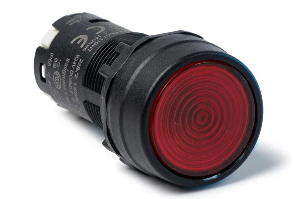 Botão de comando Iluminado Vermelho Monobloco Lovato Electric — código LMPBL104S01B