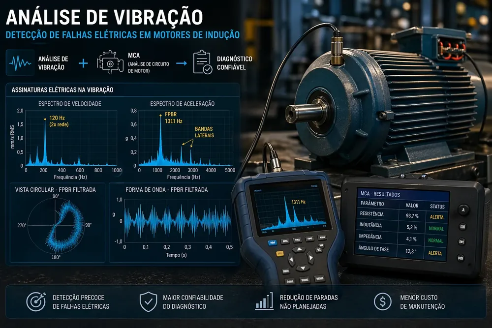 Análise de Vibração em Motores: Detecte Falhas Elétricas