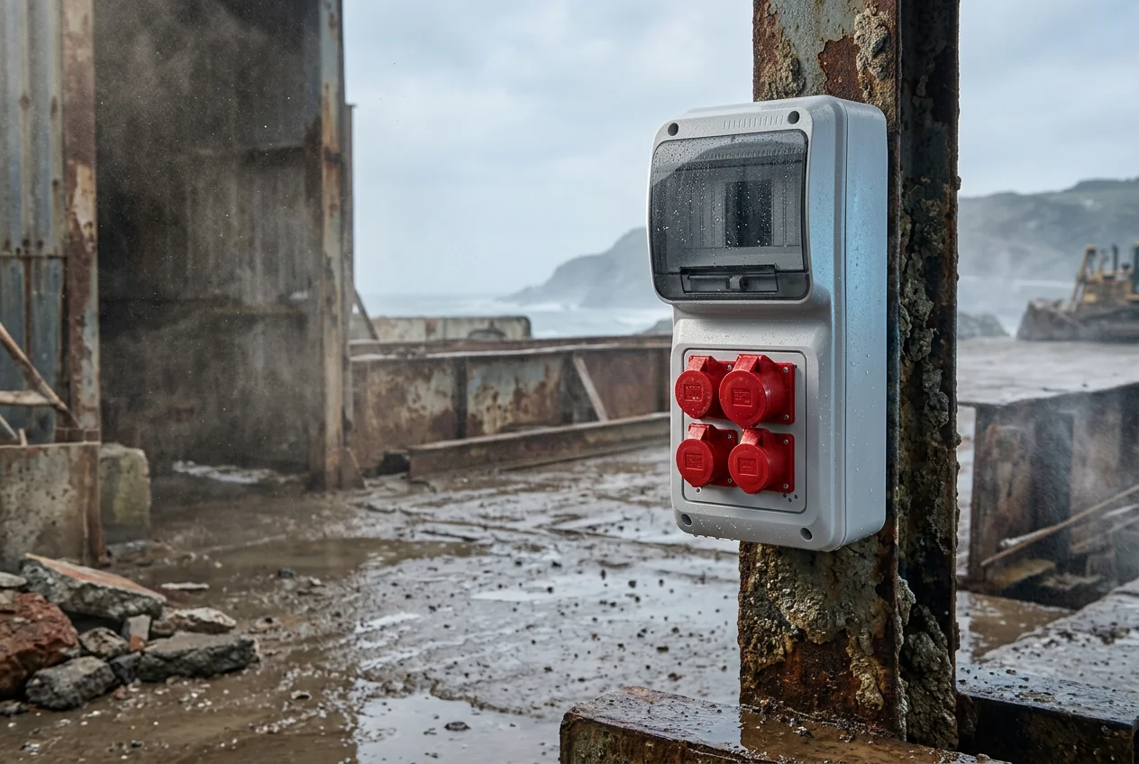 Como projetar pontos de energia para áreas úmidas e agressivas