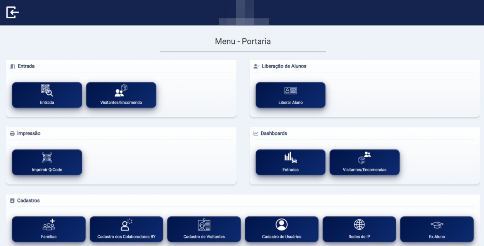 Sistema de portaria escolar