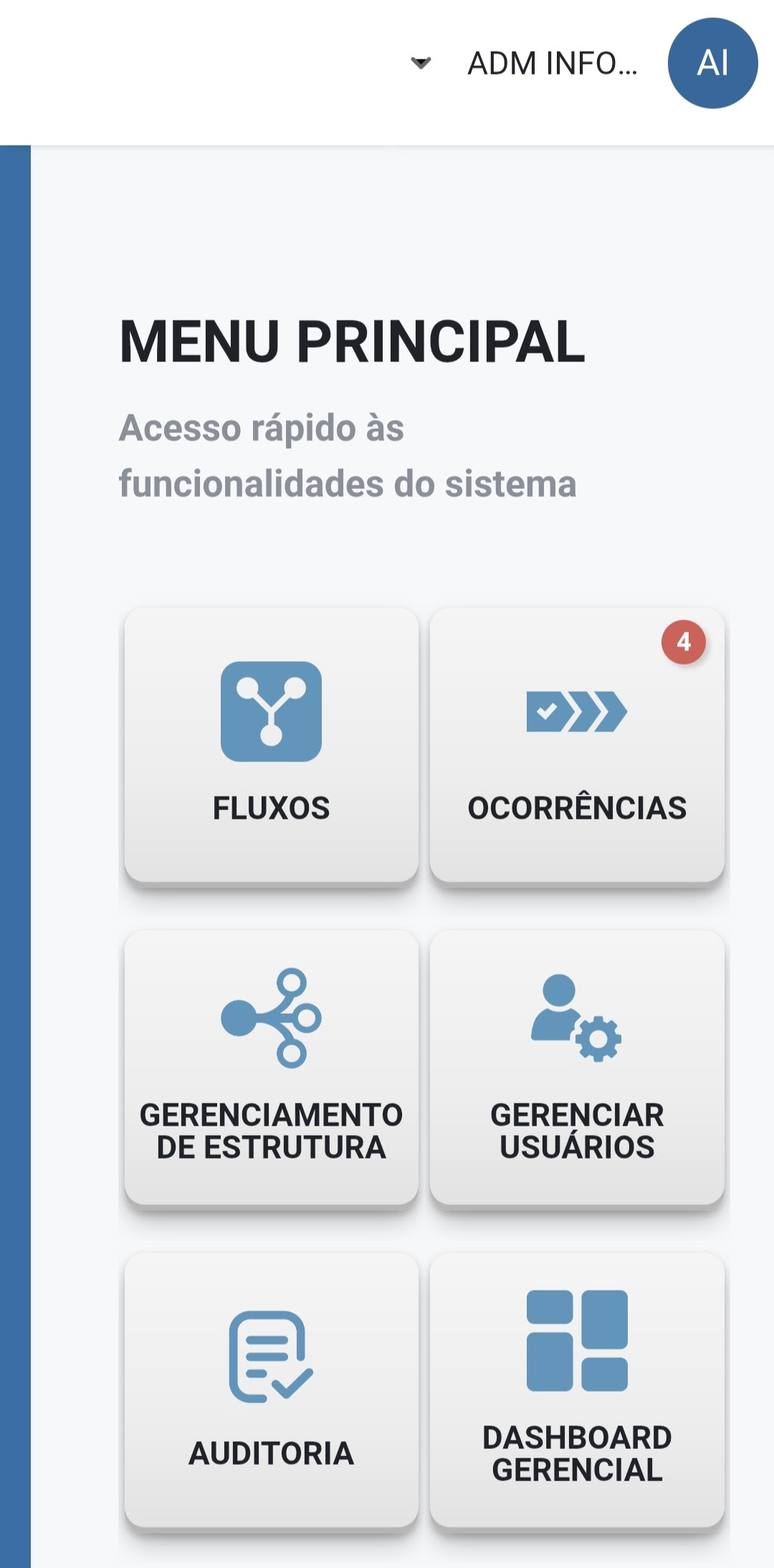 Versão mobile do projeto