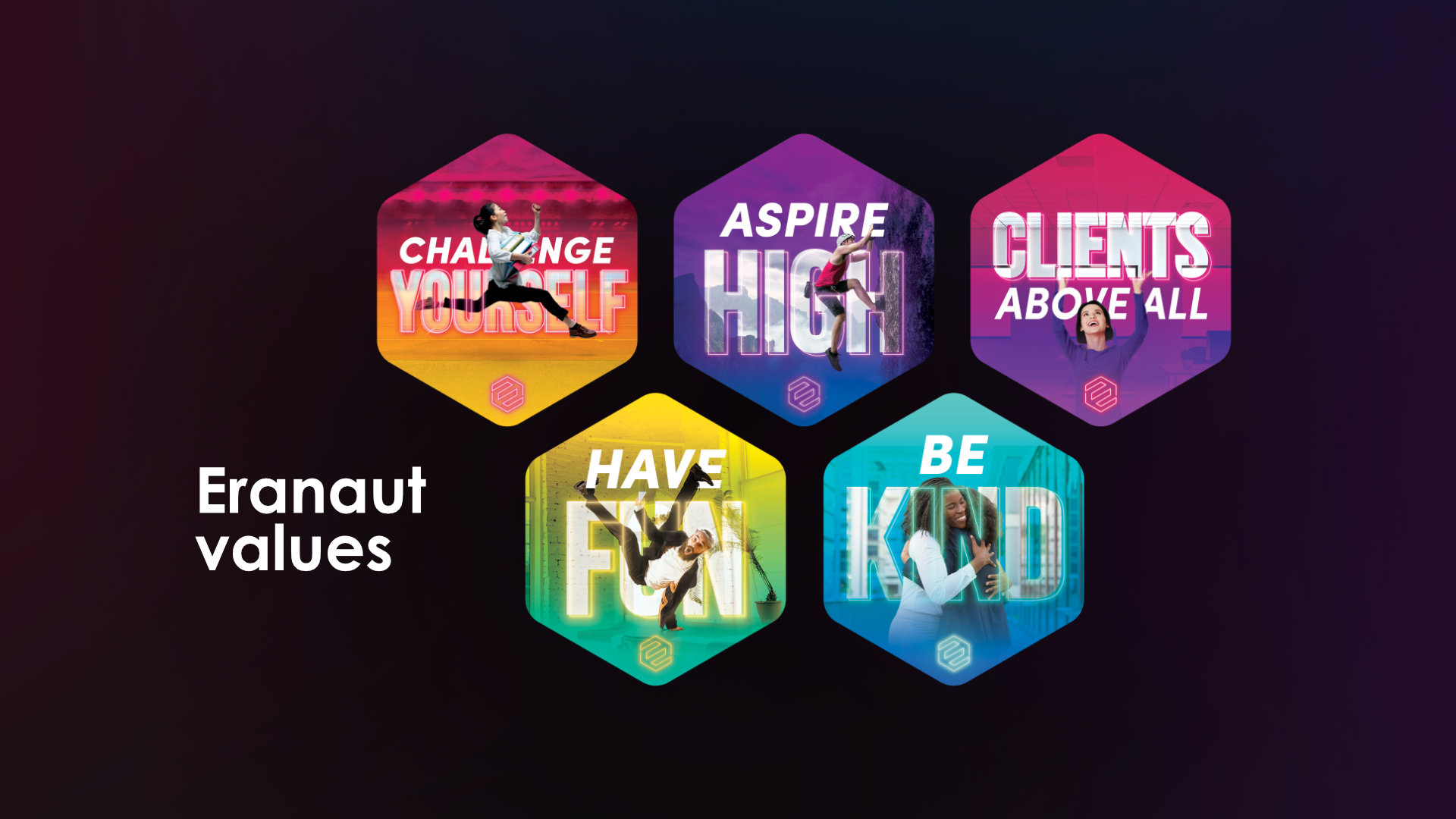 eranaut thirdera values hexagon stickers