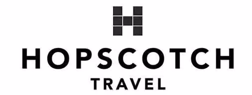 Hopscotch Travel logo with stylized letter H above the company name in black text.