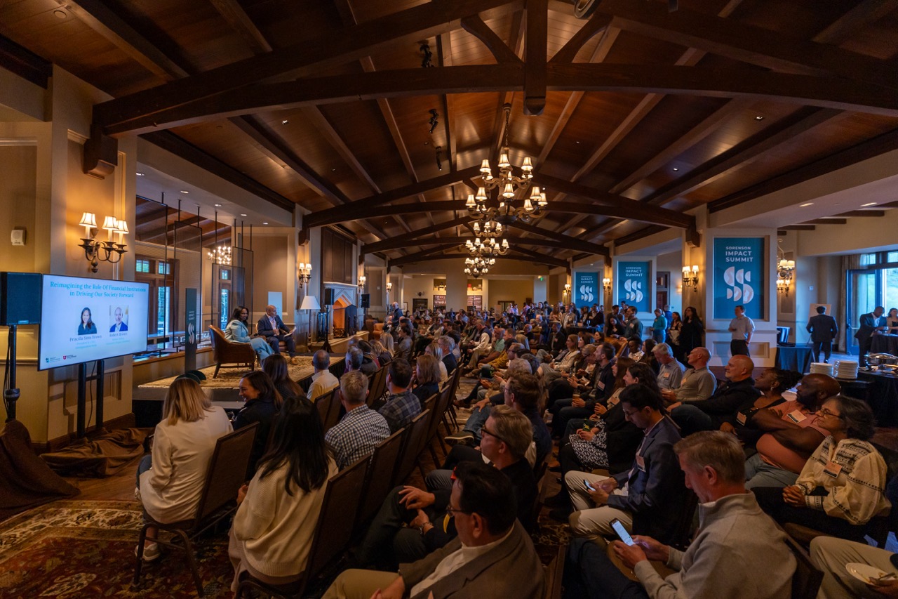 Mountain lodge conference keynote session