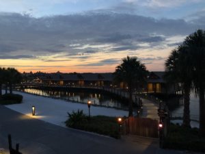 Sunset at DVC's Polynesian