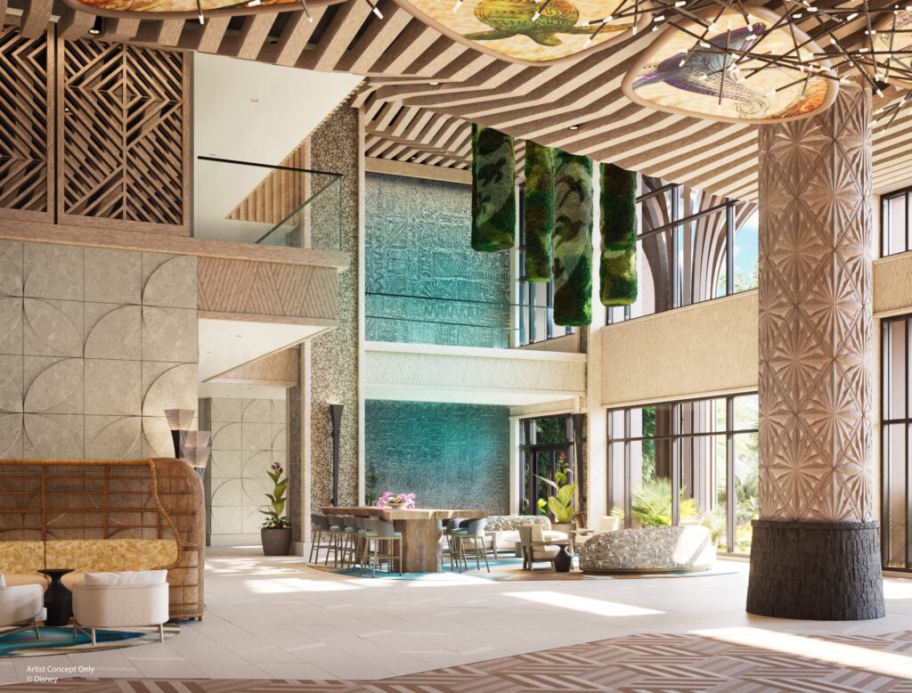 Lobby at Island Tower at Disney's Polynesian Villas & Bungalows