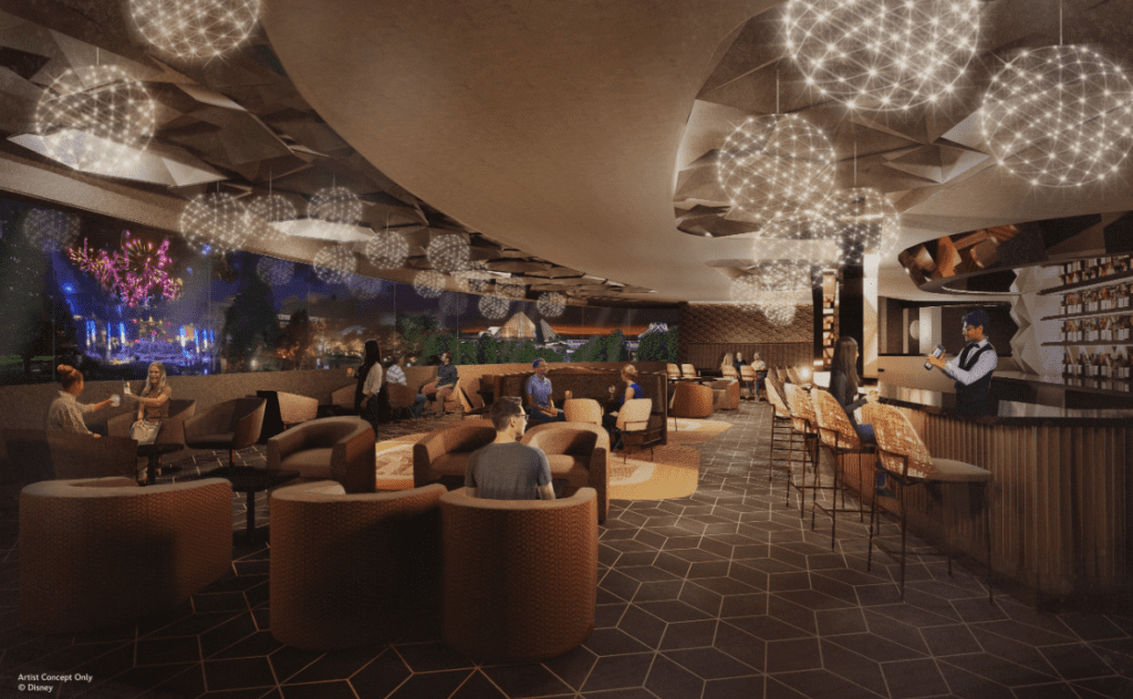 Spaceship Earth lounge artist concept.