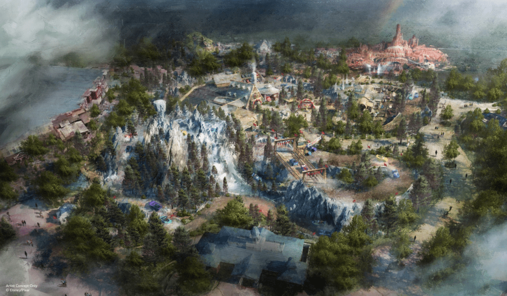 Cars Magic Kingdom concept art.