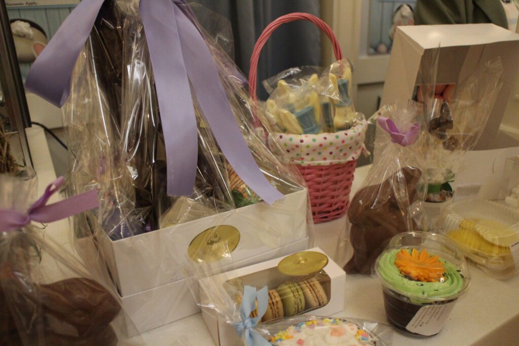 Grand Floridian Grand Cottage chocolate Easter treats display.