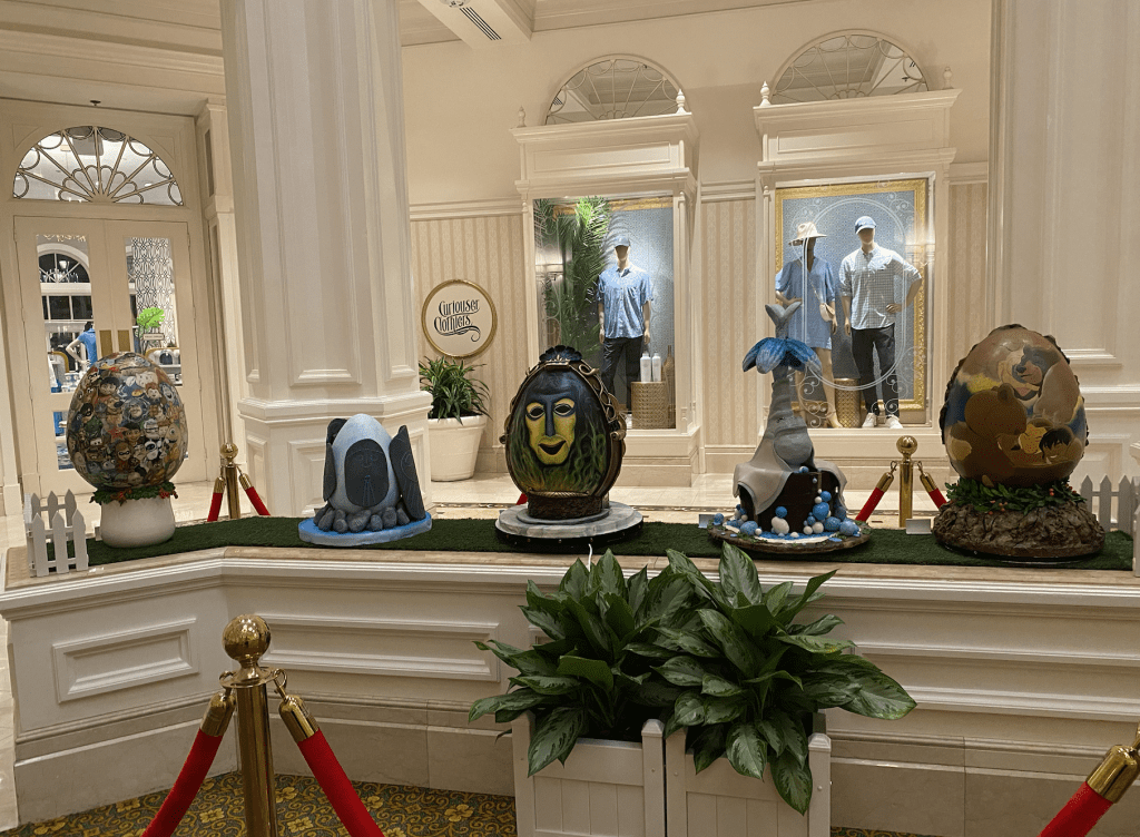 Disney character Easter eggs at Grand Floridian.