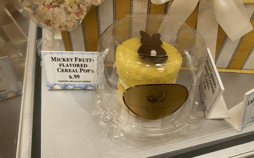 A yellow, Lemon Blueberry Whoopie Pie with a chocolate bunny on top shown for $8.19.