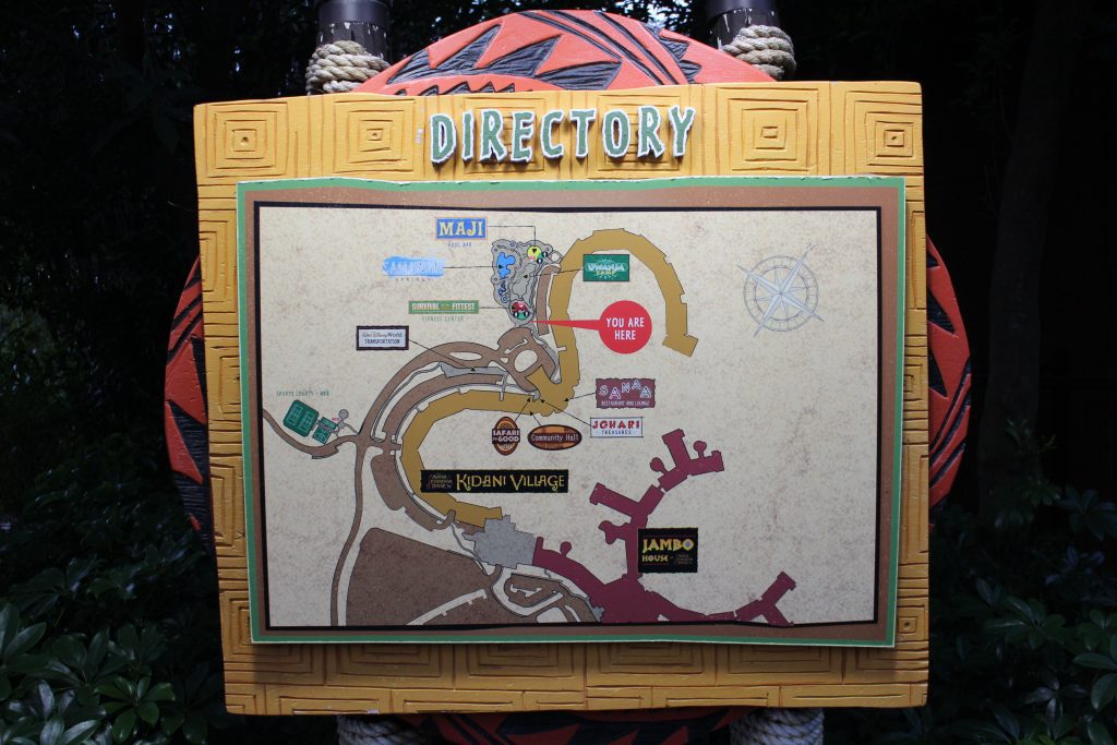 Animal Kingdom Kidani Village map