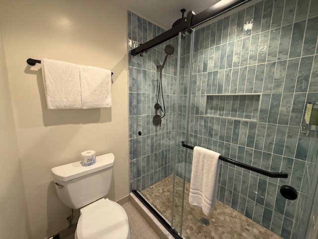Polynesian Island Tower bathroom shower.
