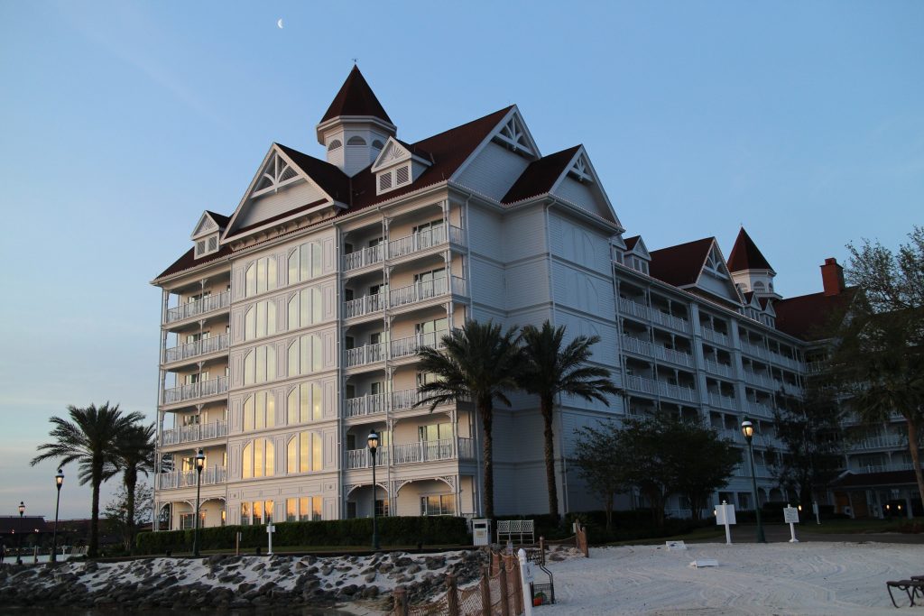 Grand Floridian building at sunrise