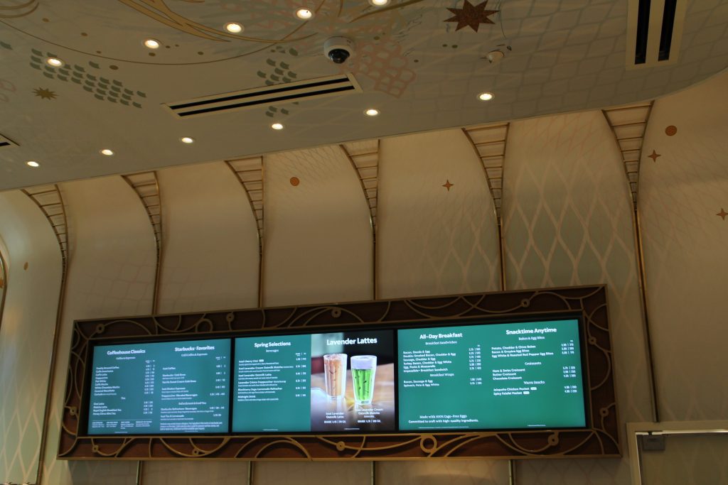Epic Universe Starbucks menu