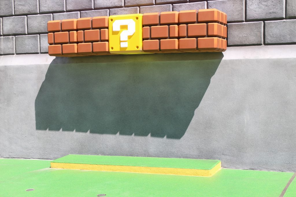 Power-Up Band question mark box and bricks