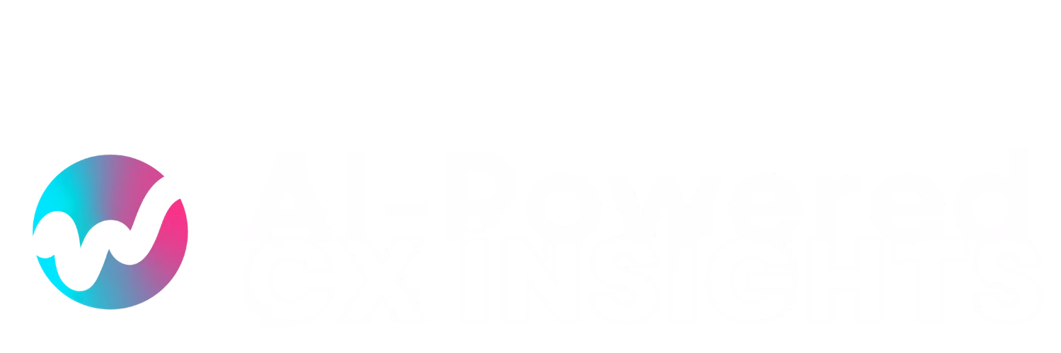 AI-Powered CX Insights title graphic with the Sestek symbol