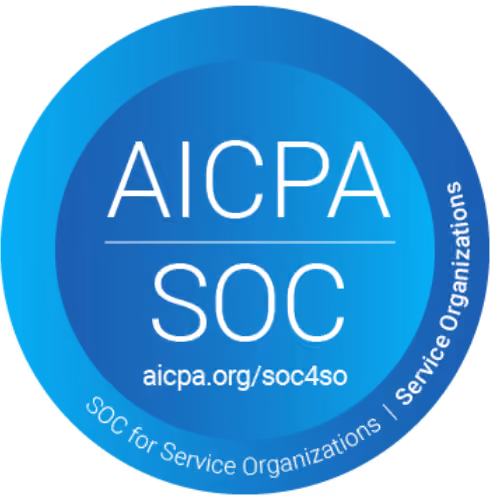 AICPA SOC for Service Organizations badge