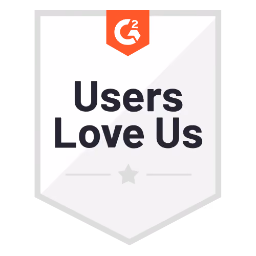 G2 Users Love Us badge