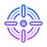Gradient target icon representing accuracy