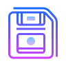Gradient floppy disk save icon
