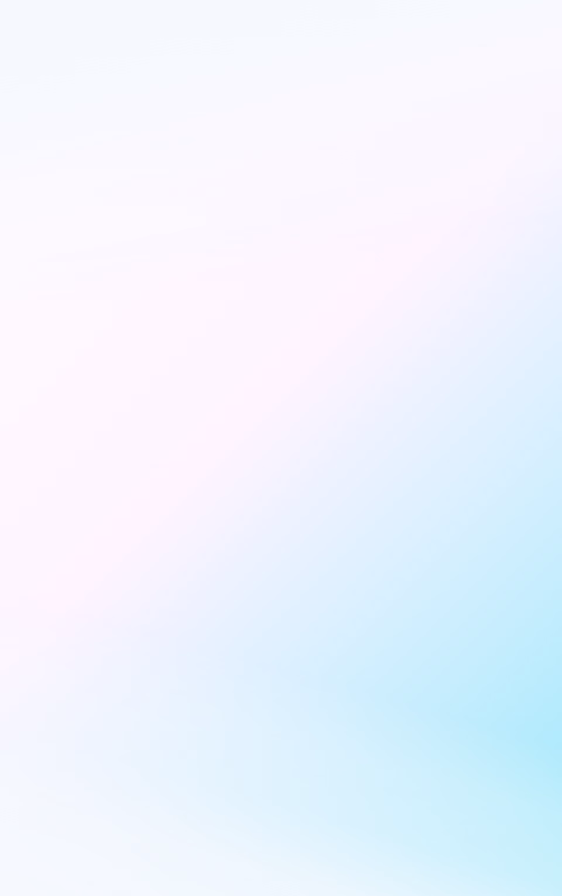 Pale gradient background in white, pink and mint