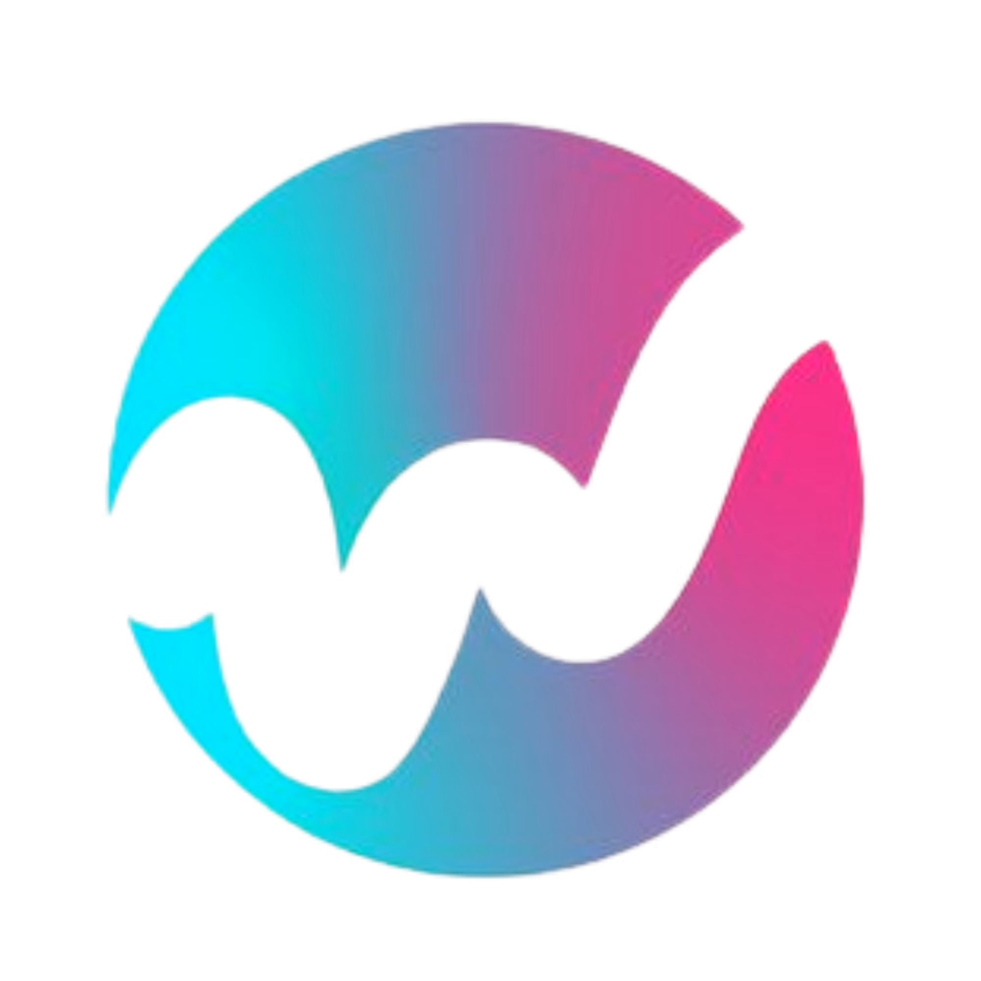 Sestek symbol icon in a turquoise to pink gradient
