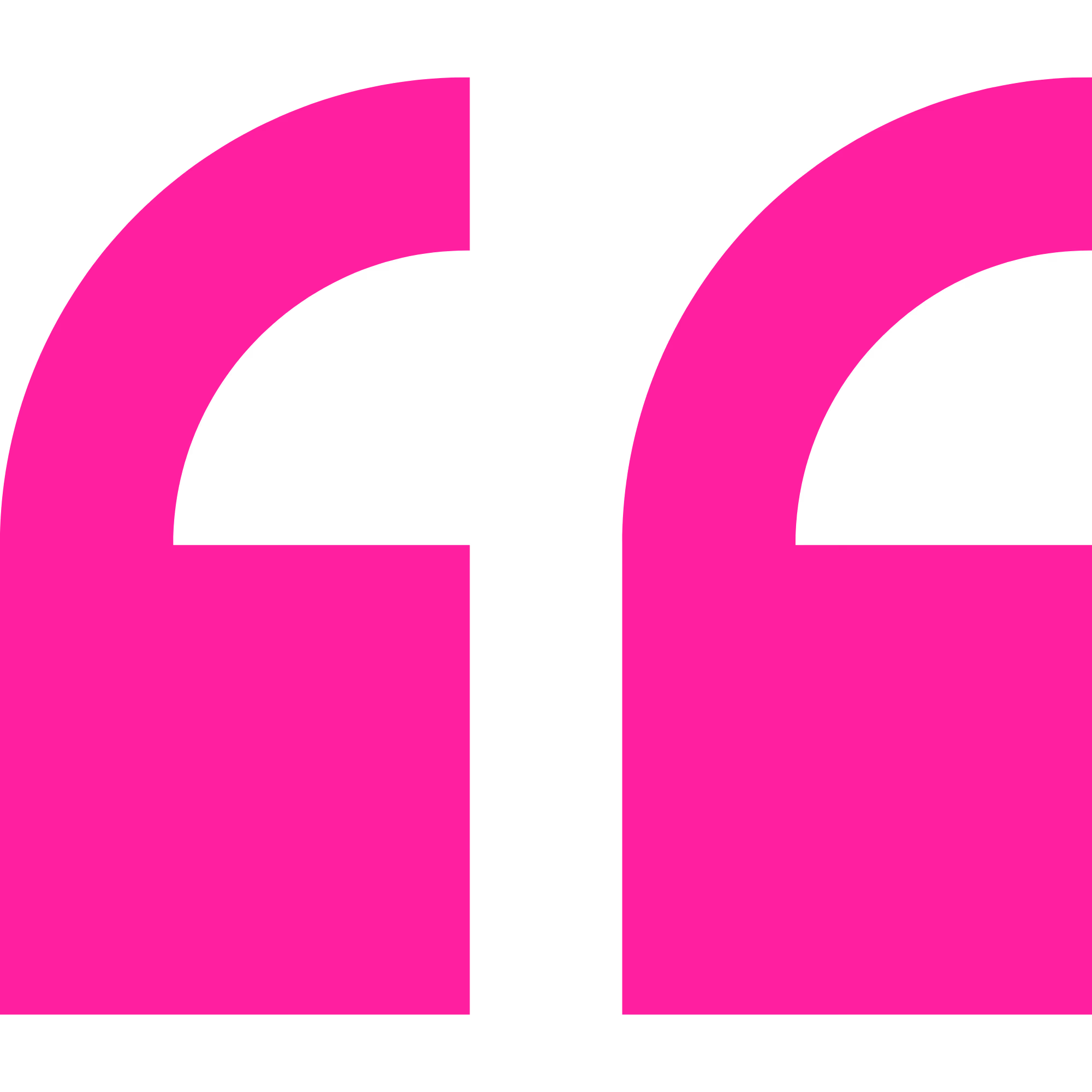 Magenta quotation mark icon