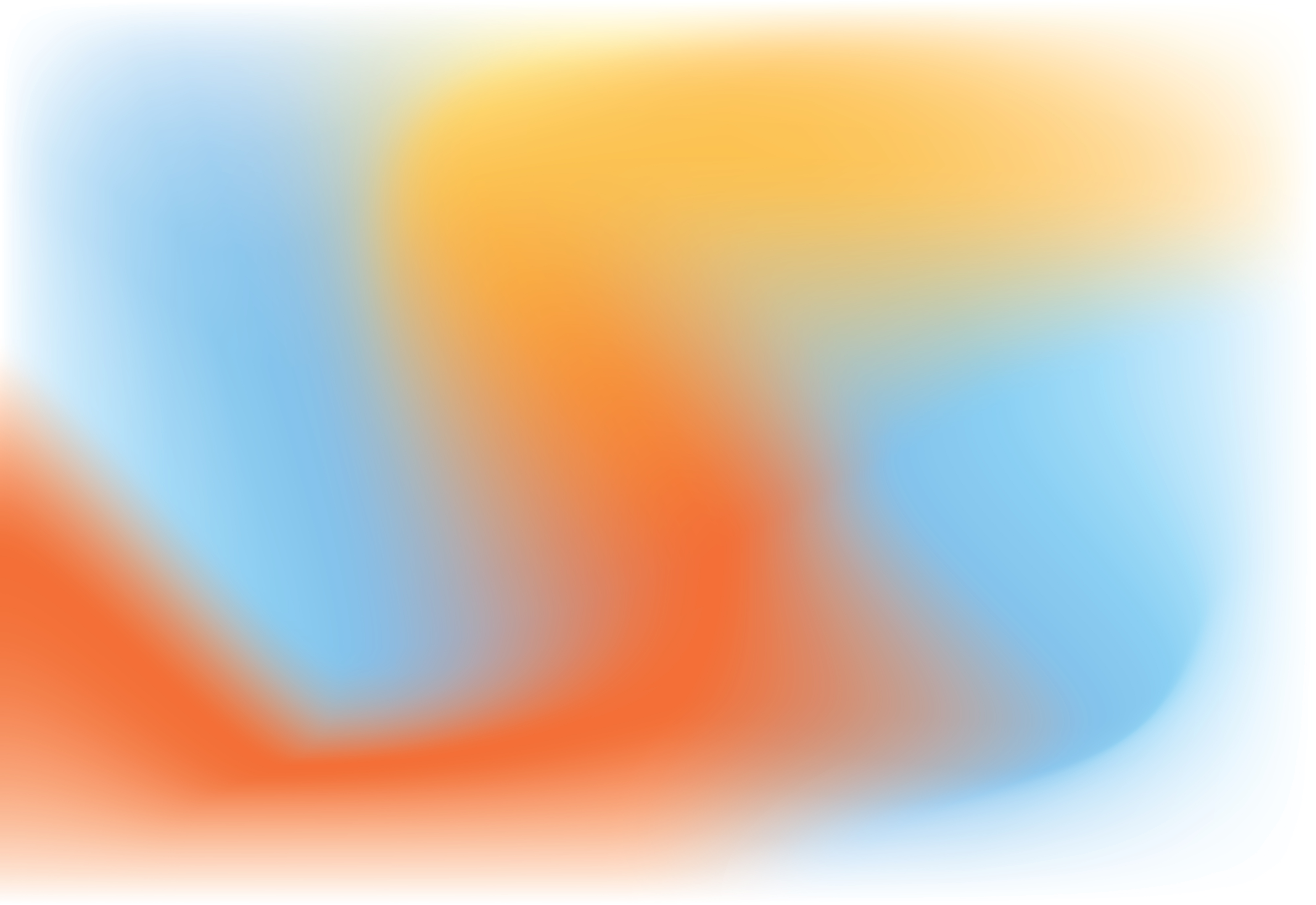 Abstract Sagitone brand gradient swirl in light blue and orange