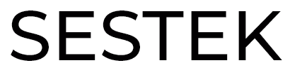 Sestek logo in dark type