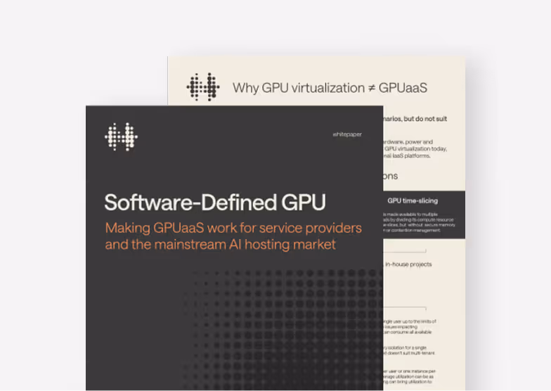 Software-Defined GPU whitepaper cover.