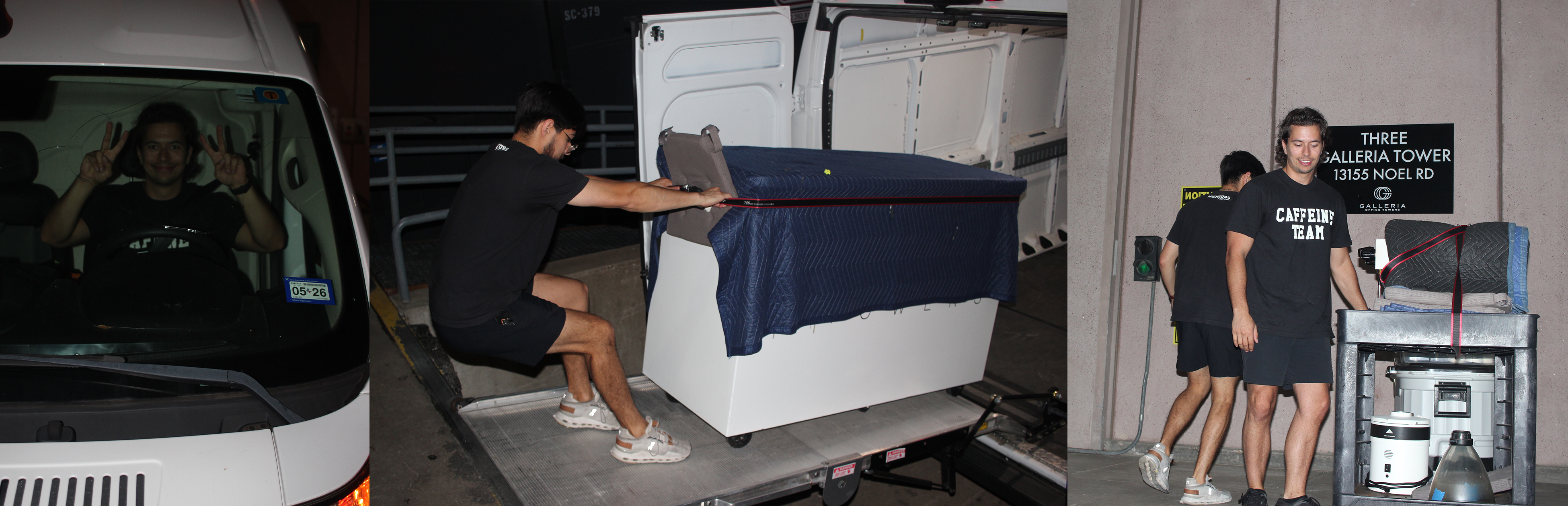 Dallas coffee cart baristas install