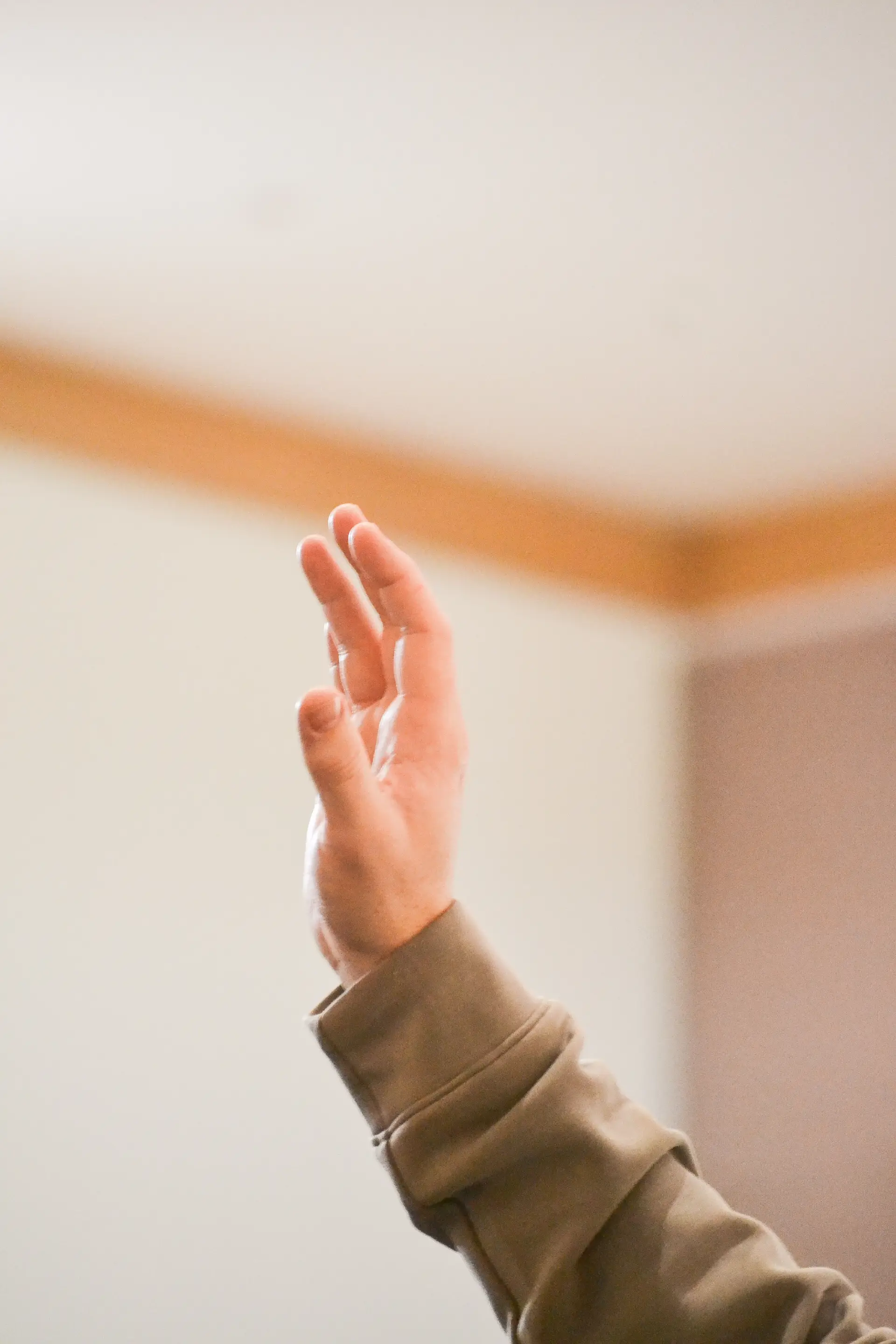 Hand reaching up
