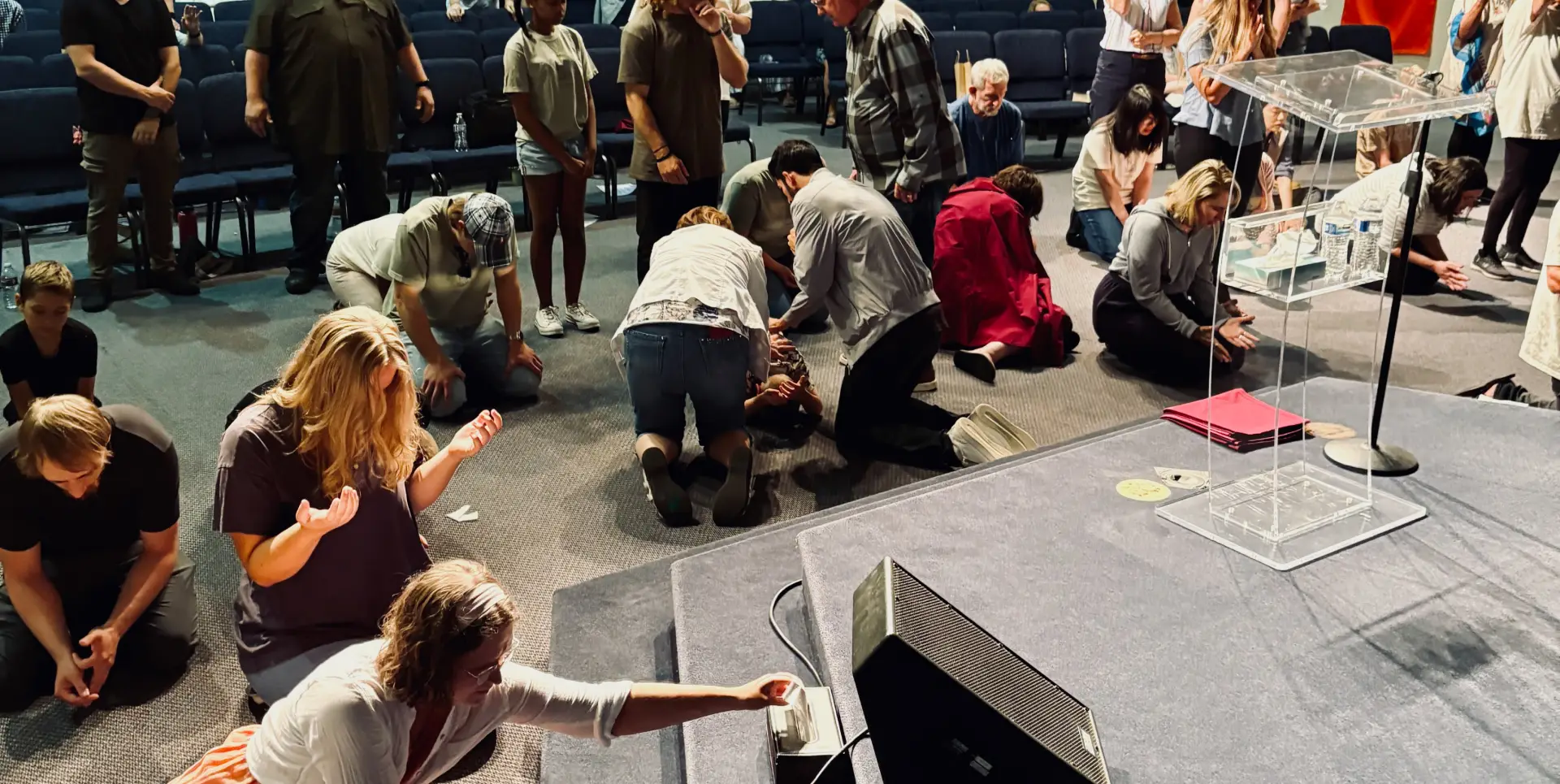 People praying together