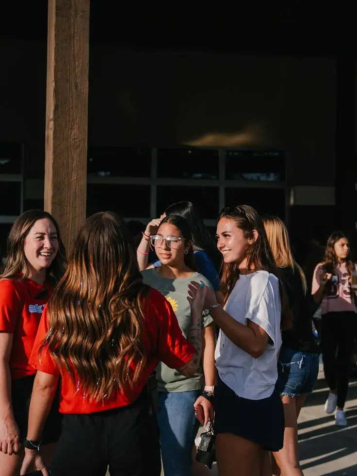 Group of youth talking