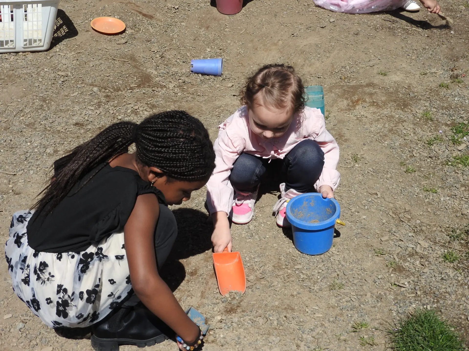 Youth praying together