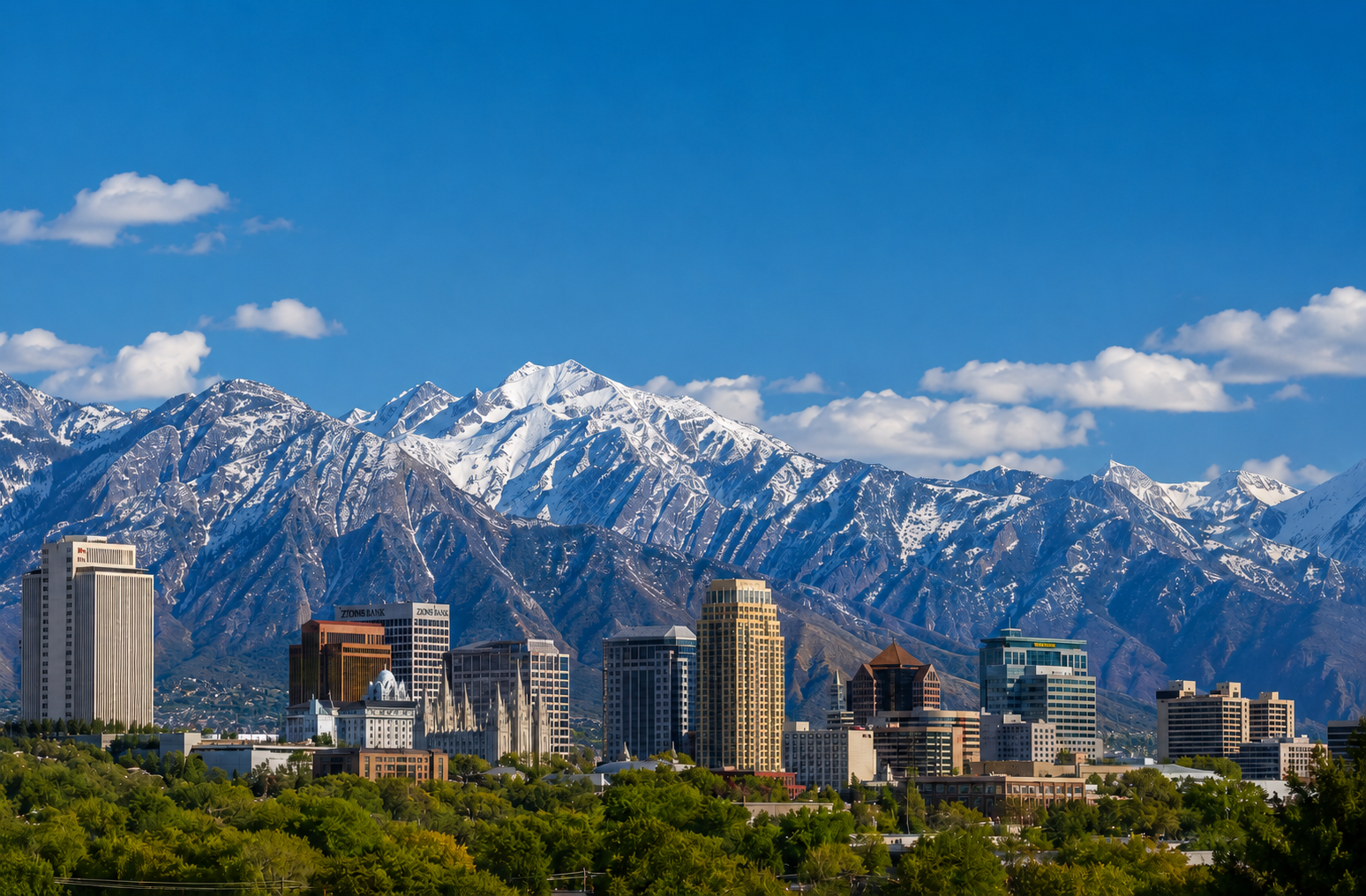 A picture of salt lake city.