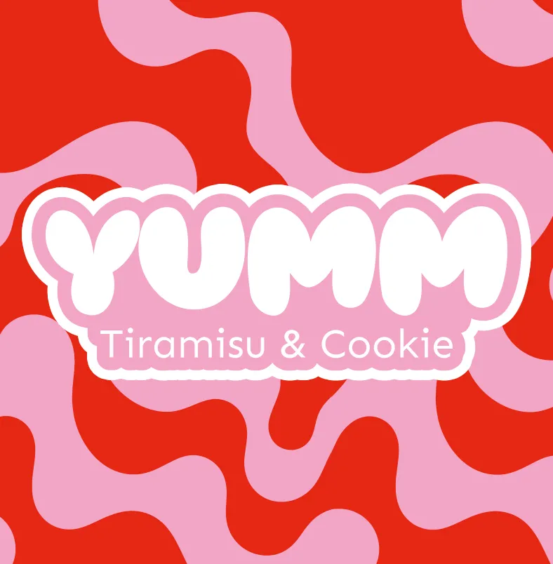 Logo yumm, projet de branding restaurant, Josef Dera Studio
